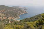 Vista desde las alturas de Vagionia, Poros, Grecia.