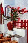 Sifnos, Apollonia, Seno, colores restaurante, Grecia.