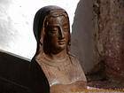Con los ojos cerrados, la escultura, la Hydra, Grecia.