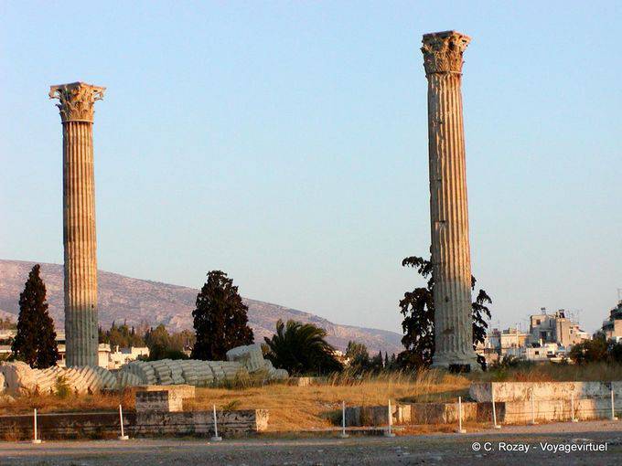 Columnas de Zeus del Olimpo y Templo de Zeus, Atenas - Grecia