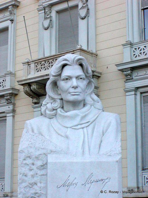 Busto de Melina Mercouri, Atenas - Grecia