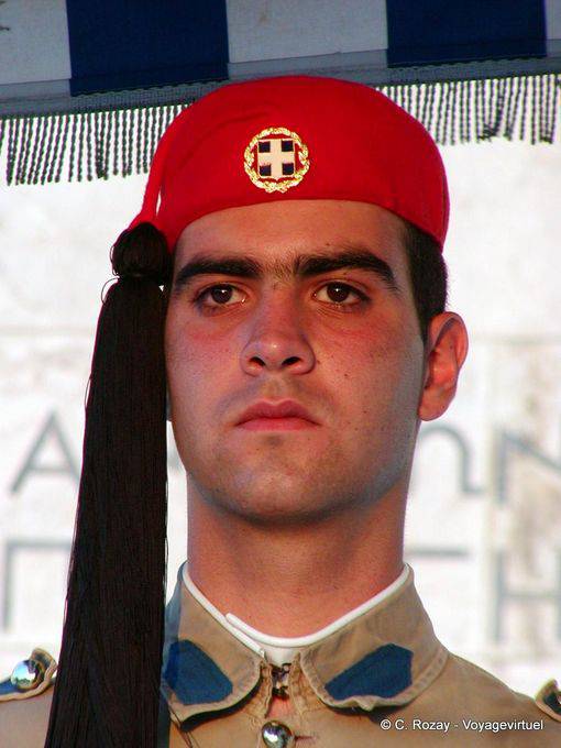 Centinela de la guardia, evzone, Atenas - Grecia