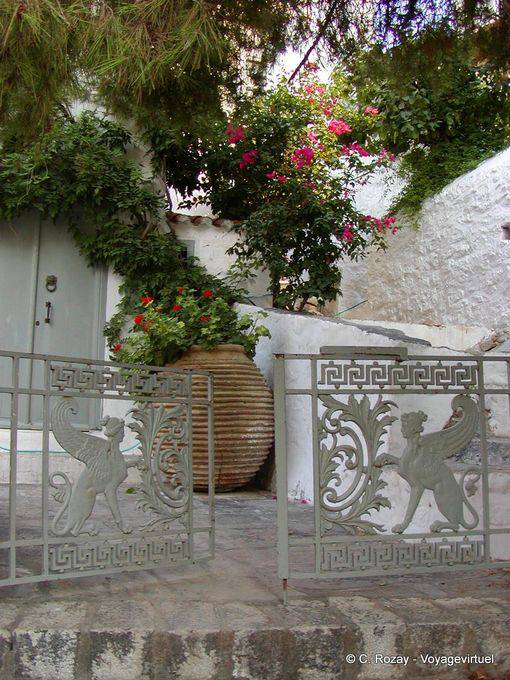 Puerta de hierro forjado Hydra - Grecia