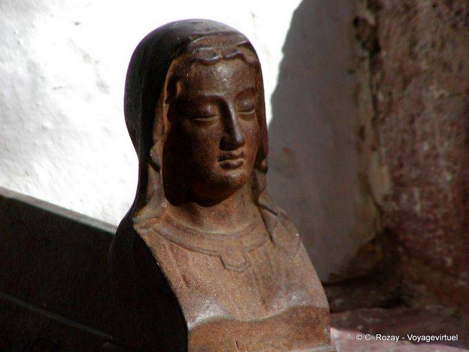 Con los ojos cerrados, la escultura, la Hydra - Grecia