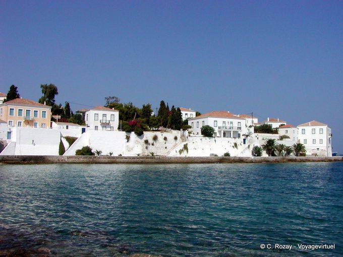 Las casas en la cornisa, Spetses - Grecia