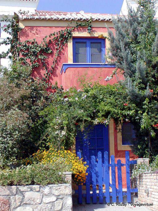 Casa rosa y azul, Spetses - Grecia