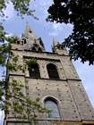 Campanario de la Iglesia Colegiata de Saint-André, Grenoble, Isere.