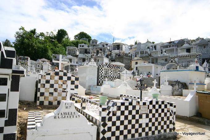 Panorama del cementerio de Morne-à-l'Eau - Guadalupe