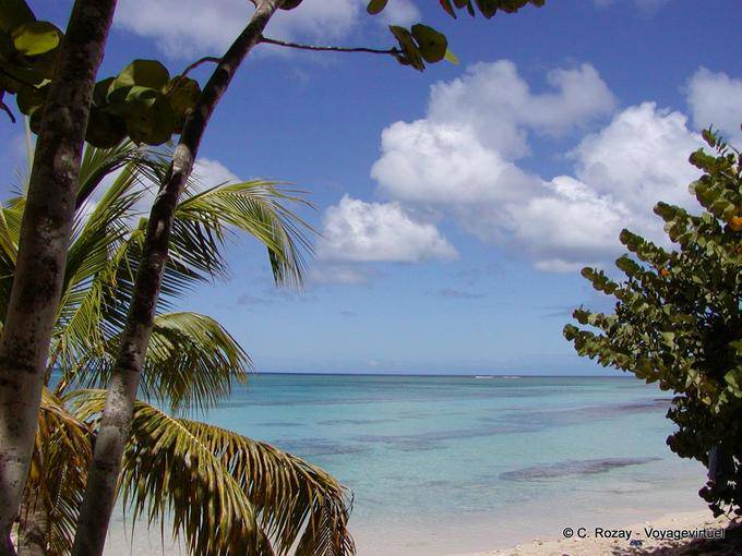 Nubes del Caribe, playa de Anse du Souffleur - Guadalupe