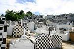 Panorama del cementerio de Morne-à-l'Eau, Guadalupe.