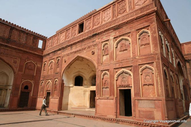 Agra Fort Rouge Jahangir Palace - India