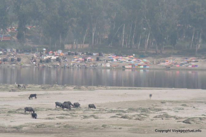 Agra Fort Rouge Lavage Yamuna River - India