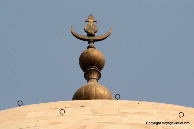 Agra Taj Mahal Dome Detail Au Fait - India