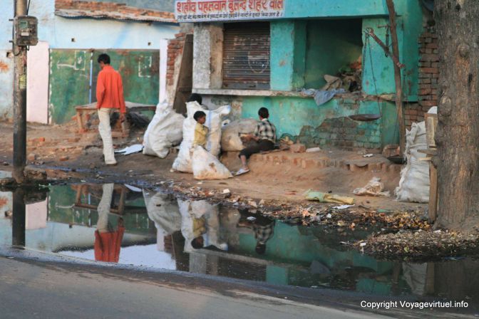 Dans la rue Agra- India