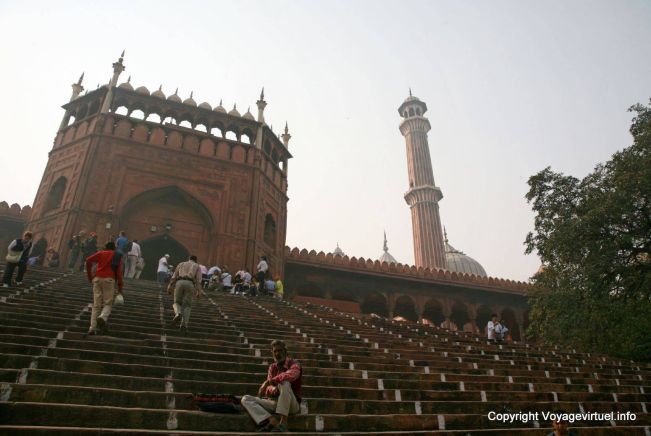 Delhi Jama Masjid Mosquee Rouge - India