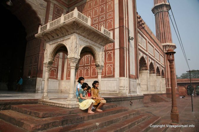 Delhi Jama Masjid Mosquee Rouge - India