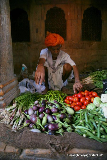 Jaisalmer Amar Sagar Gate Marchand De Legume - India