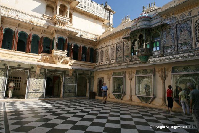 Mor Chowk - Cour des Paons Udaipur City Palace - India