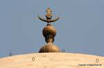 Agra Taj Mahal dome detail au fait.
