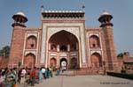 Agra Taj Mahal entree gateway.