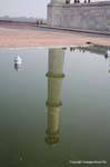 Agra Taj Mahal reflet de minaret.
