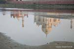 Agra Taj Mahal sunset yamuna reflect.