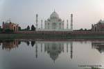 Agra Taj Mahal sunset yamuna reflect.