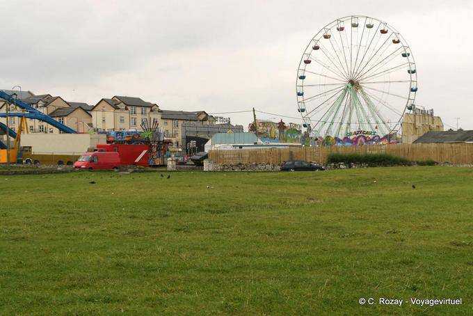 Rueda de Ferris en la huelga Bundoran, Donegal - Irlanda