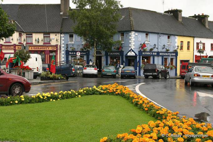 Floración de la ciudad, Westport - Irlanda