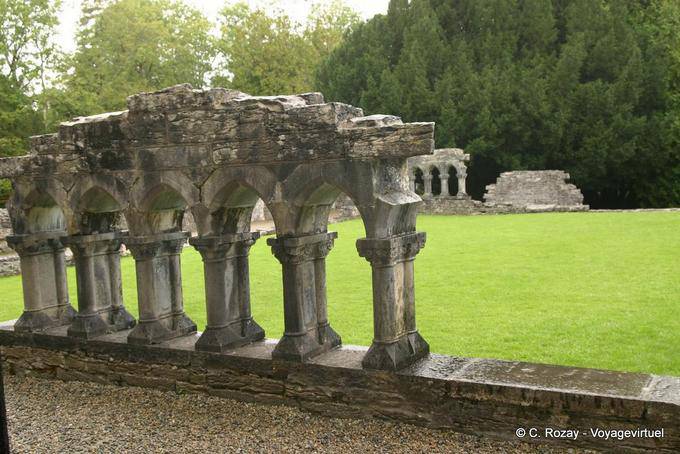 Restos del claustro de la Abadía de Cong Cong Connemara - Irlanda