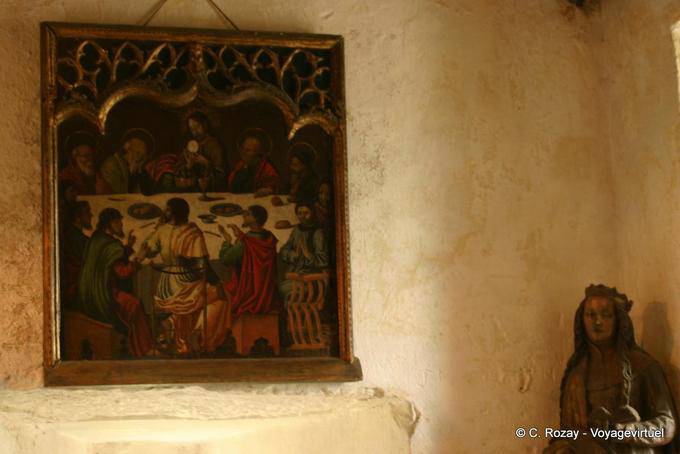 Pintura, La última cena, capilla privada, el Castillo de Bunratty - Irlanda