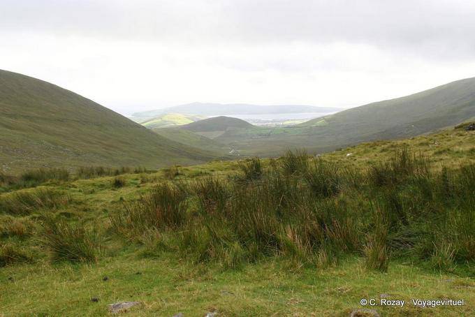Paisaje de páramos hacia Fahamore Conor Pass, Dingle - Irlanda