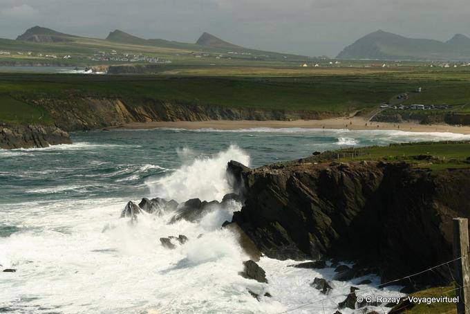 Acantilados y lenguas de playa, Dingle Peninsula - Irlanda