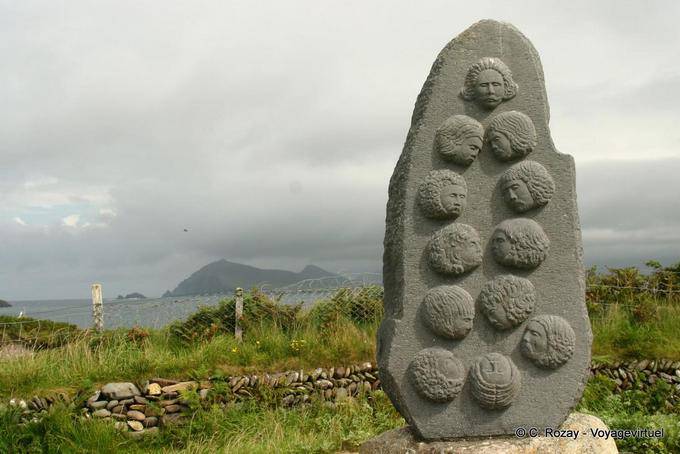 Massacre Memorial cerco de Smerwick Dún años OIR Dingle - Irlanda
