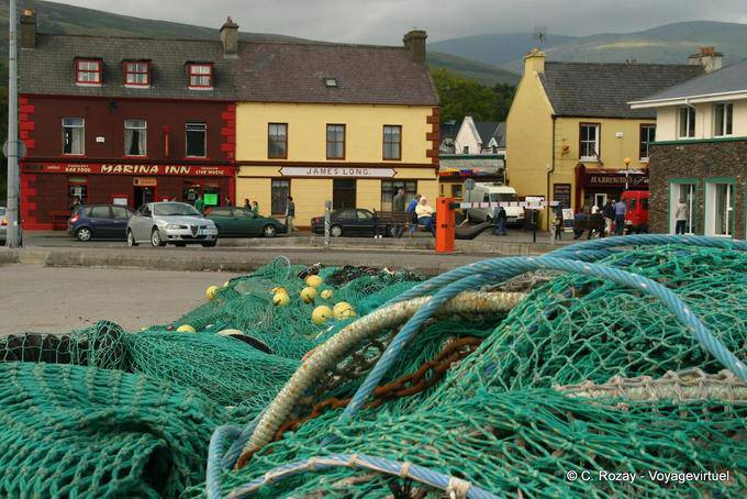 Nets antes de la Marina Inn, Dingle - Irlanda