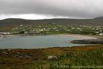 Vista a la playa perdida de Dooega CAMPORT, Achill Island, Irlanda.