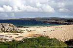 Paisaje de la costa de Connemara hacia Clifden, Irlanda.