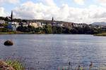 Vista Clifden desde Beach Road, Irlanda.