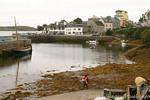 El uso de Roundstone en el brazo oeste de la bahía Bertraghboy, Irlanda.