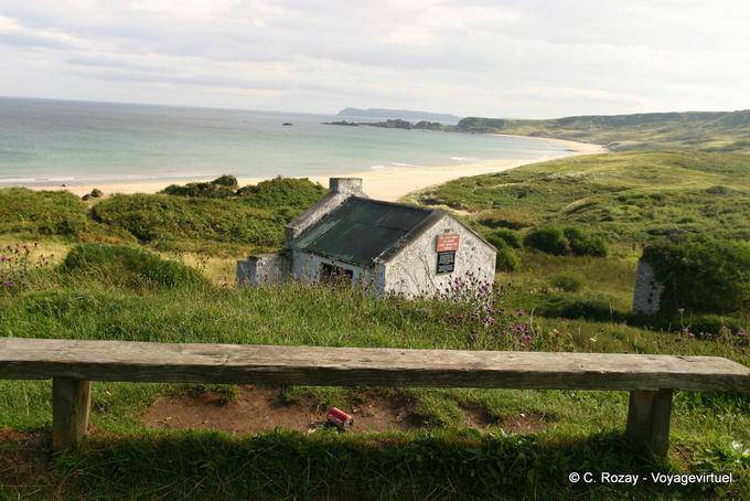 Banco de la casa vieja, White Park Bay - Irlanda del Norte