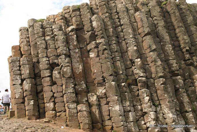 Columnas hexagonales lava fracturar, Calzada de los Gigantes - Irlanda del Norte