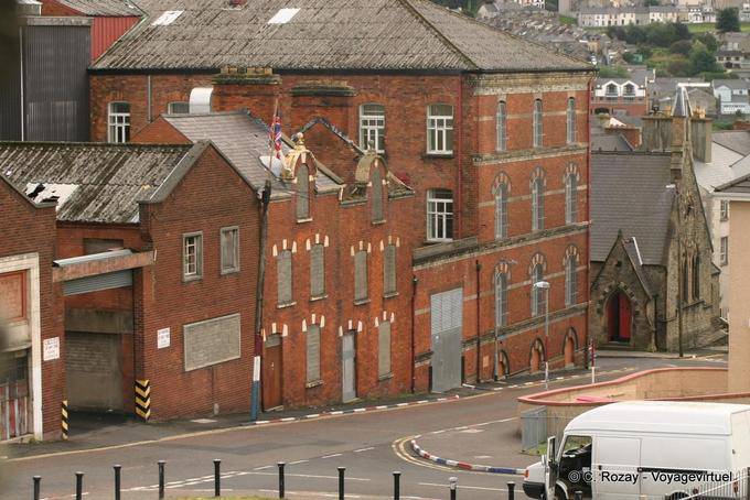 Basándose en la esquina de la calle Hawkin y Horace Street, Londonderry - Irlanda del Norte