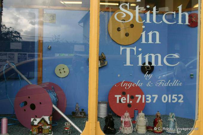 Puntada a tiempo, los botones de la ventana, Derry - Irlanda del Norte