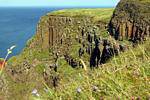 La erosión de la lava, Calzada de los Gigantes, Irlanda del Norte.