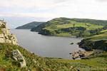 Mini puerto de Torr Head, al norte de Cushendun, costa de Antrim, Irlanda del Norte.