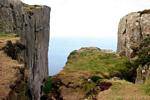 Jefe Feria de los acantilados son una meca de escalada de rock irlandesa, Irlanda del Norte.