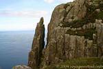 Característica dolerita avanzada del sitio, Fairhead, Irlanda del Norte.