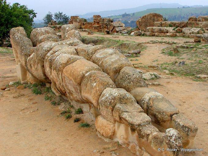El Gran Telamón, el Templo de Zeus, Agrigento - Italia