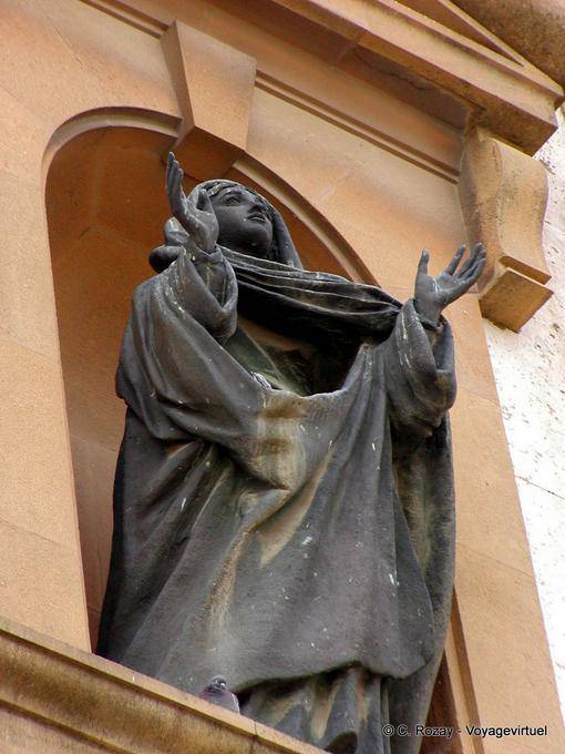 Caltagirone, Duomo, negro Notre Dame, Sicilia - Italia