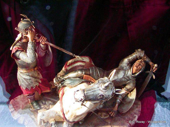 La pintura de guerra, obras de arte, Caltagirone - Italia